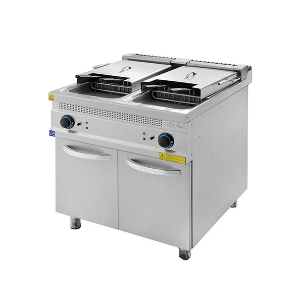 Turhan Çelik TC.9FE800 Çiftli Elektrikli Fritöz 800x930x850