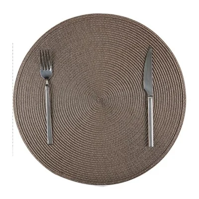 Biradlı Brd-1839 Amerikan Servis Yuvarlak Pvc Kahverengi 38 Cm